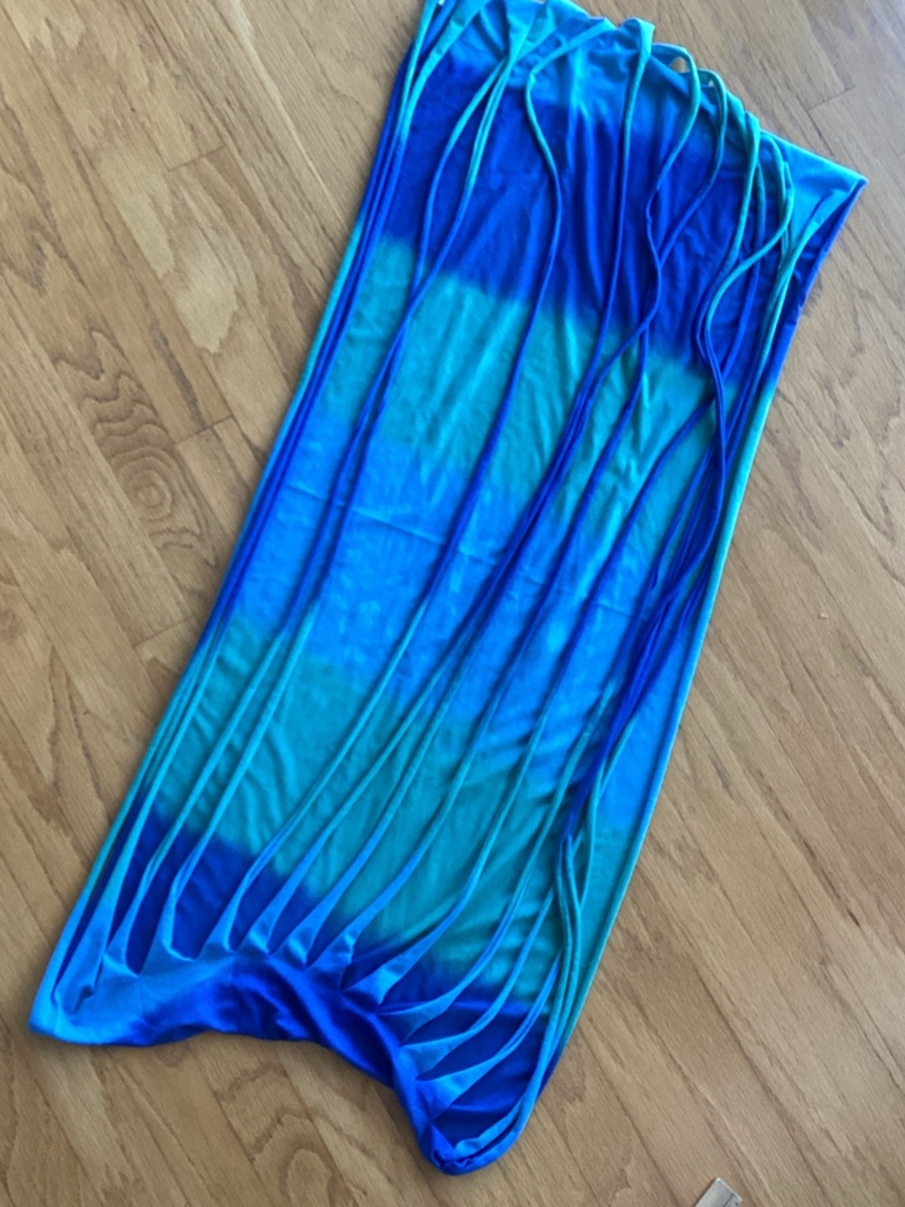 Blue Multi-Strand Infinity Scarf - Picture 5 of 6